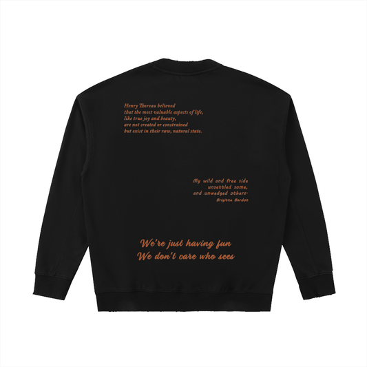 Drop Shoulder Crewneck Sweatshirt